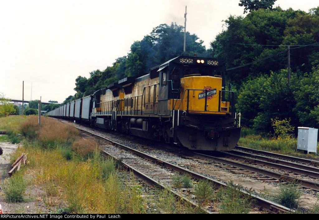 Empty coal train rolls east